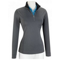 Fairway & Greene Ladies Maya Luxury Tech 1/4 Zip Stretch Pullover